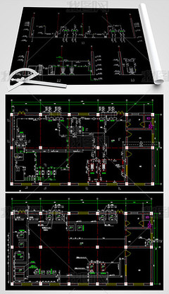 集中供热站CAD建筑施工图